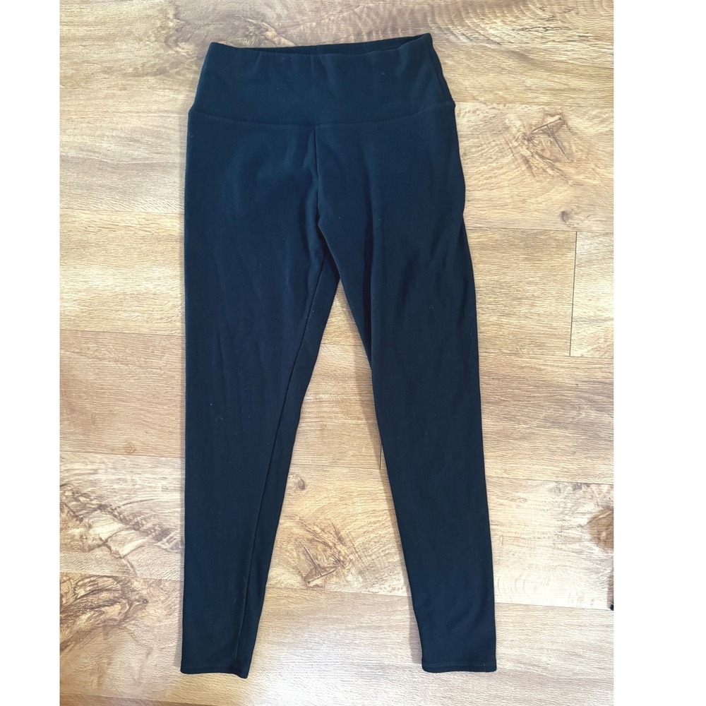 Orvis Classic Collection Leggings Women Large Black Excellent High Rise Stretch